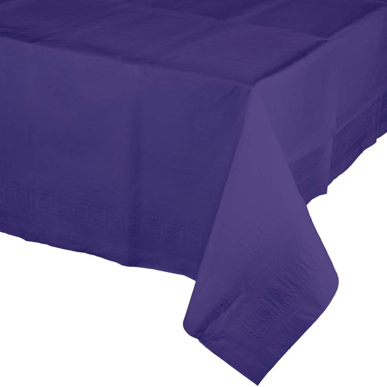 Party Central Rectangular Disposable Party Table Covers - 108" - Grape Purple - Pack of 6